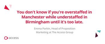 expert quote on handling staffing across different sites