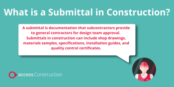 What is a Submittal in Construction?