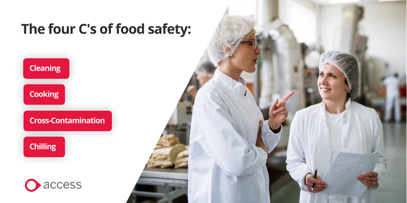 what are the 4 Cs of food safety?