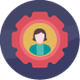 Product Icon Employee Service Circle 90X90px