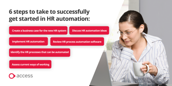 6 steps to take to successfully get started in HR automation