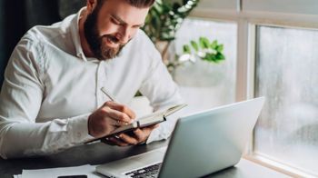 Man on laptop