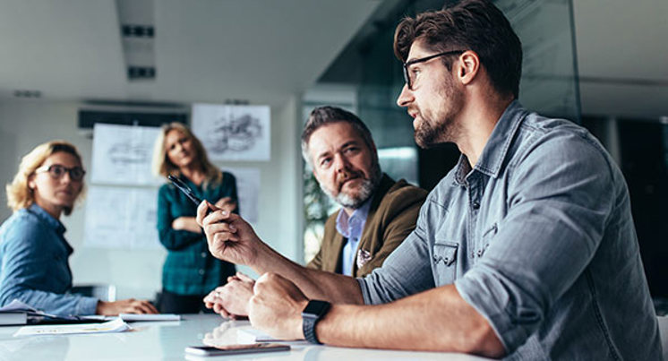 people in a meeting