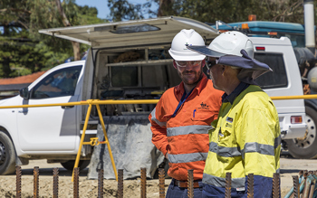 Georgiou employees surveying project