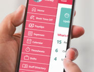 HR software on mobile device
