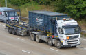 Windsor waste management lorry driving on motorway