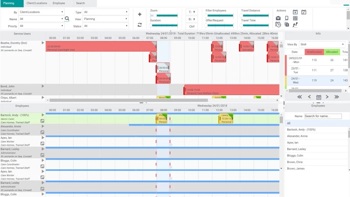 what is a rostering system for domiciliary care