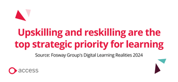 Upskilling and reskilling are the top strategic priority for learning