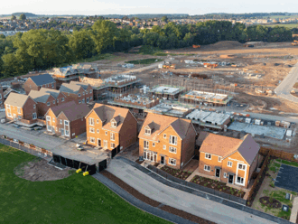 British homes being constructed