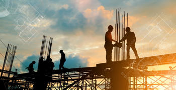 construction workers on site