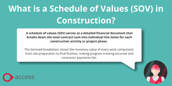 What is a schedule of values