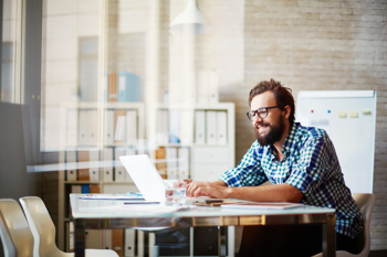 Man on laptop