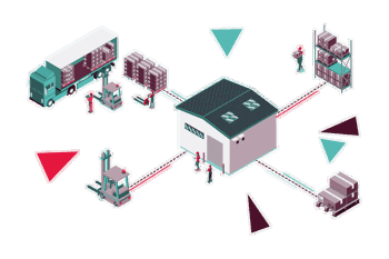 graphic of warehouse picking and packing